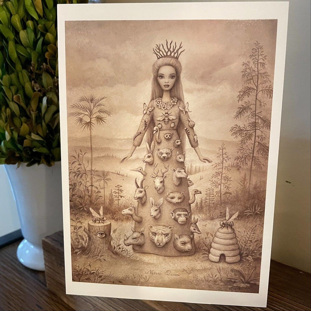 MARK RYDEN Barbie Series Post Card ~ Mattel NATURE QUEEN ~ Ready To Frame ~NEW